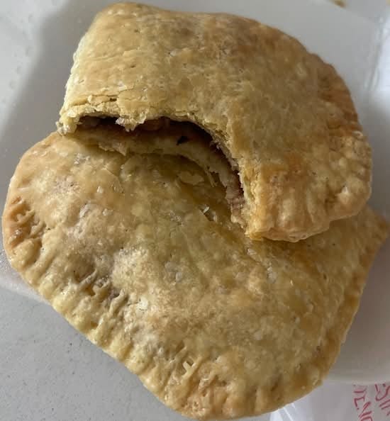 Jerk Chicken Patty with Cheese.